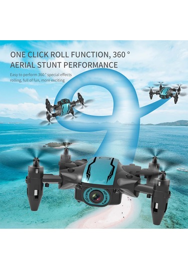Honmex Cs02 Mini Katlanabilir Drone 480p Kameralı, Hız Kontrolü, Headless Mod Ve İzleme Uçuşu İle, Dahili Pil Ve Taşıma Çantası