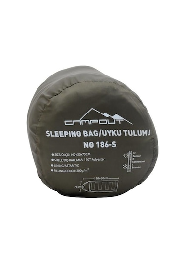Nurgaz Campout -4 Derece Uyku Tulumu (Ng 186s) Çok Renkli
