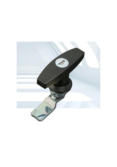 Evrensel T-saplı Kapı Mandalı Kilidi Römork Karavan Rv Kamyonet Kanopi Alet Kutusu Siyah