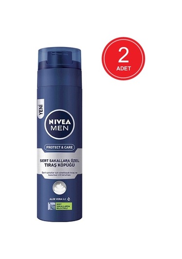 Nivea Men Protect & Care Sert Sakallara Özel Tıraş Köpüğü 2 x 200 ML