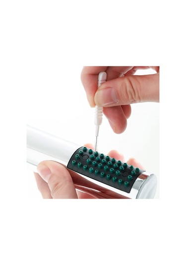Beyaz 10 Paket Mini Duş Başlığı Temizleme Fırçaları Tıkanma Önl