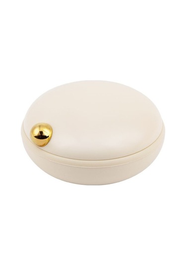 Likeable Hafif Lüks Taşınabilir Mühürlü Hap Kutusu Hap Ambalaj Saklama Kutusu-seramik Beyaz