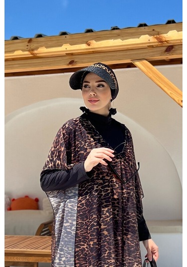 Remsa Vizör Örgü Hasır Şapka Güneş Koruyucu Siperlik Rş-101 Siyah Leopar Siyah