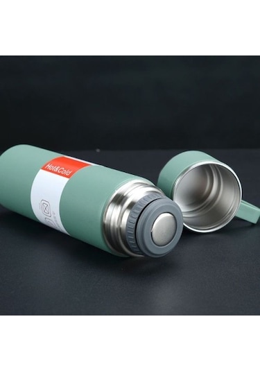 Paslanmaz Çelik Bardaklı Termos Seti 500 Ml Tdrtr Renkli