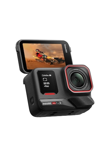 Insta360 Ace Pro 2 Motosiklet Kiti Aksiyon Kamerası Siyah
