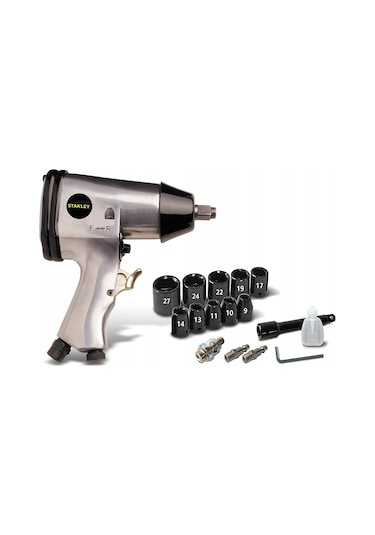 Stanley 160157XSTN Havalı Somun Sıkma Seti  ½” -  15 Parça