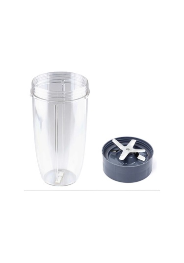 Geeroyoo Nutribullet 600w 900w İçin 32 Oz Hızlı Değiştirmeli Bıçak Ve Bardak Seti - Nb-101b Nb-101s Nb-201 Uyumlu Siyah