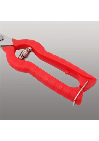 Cordial 1 Adet Bahçe Budama Makası, Paslanmaz Çelik, Kaymaz Tutamak, Ergonomik Kırmızı Sap