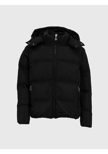 Ltb Kapüşonlu Fermuarlı Şişme Siyah Mont 011254406825018 200 Siyah
