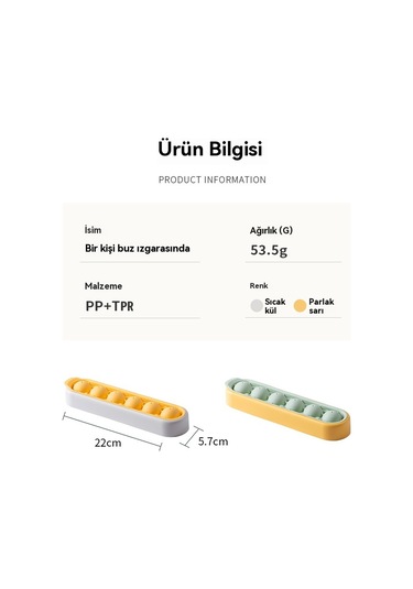 Jian Fan Gıda'nın Fıaltı Altıpanelli Buz Hokeyi Kalıbı Sarısı Sarı