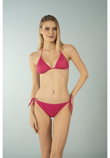 Estiva Üçgen İpli Bikini Takımı - Pembe