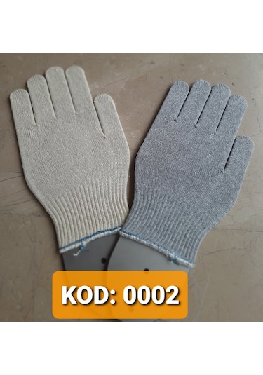 1 Çift. Pamuk Örme Iş Eldiveni. Work Gloves.Safety.