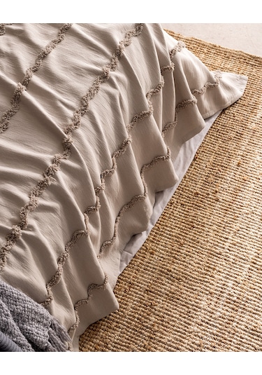 Madame Coco Rostrenen Tek Kişilik Pamuklu Yatak Örtüsü - Gri 8684427179871 Gri