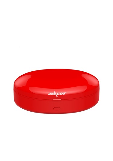 Zealot H19 Tws Bluetooth 5.0 Manyetik Şarj Kutulu Dokunmatik Kablosuz Bluetooth Kulaklık, Hd Arama Ve Bluetooth Otomatik Bağlantı Desteği Kırmızı