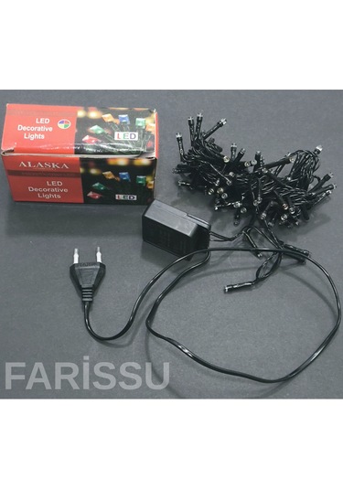 100 Led'li Renkli Dekoratif Işık Kırmızı, Yeşil, Sarı, Mavi 8 Modlu Yılbaşı Ve Süsleme Işığı 5 Metre Renkli