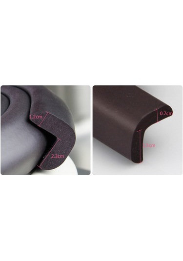 Portakal Safety Kes-Yapıştır 10 M Kenar + 10 Adet Köşe  Koruyucu Kahve Çok Renkli