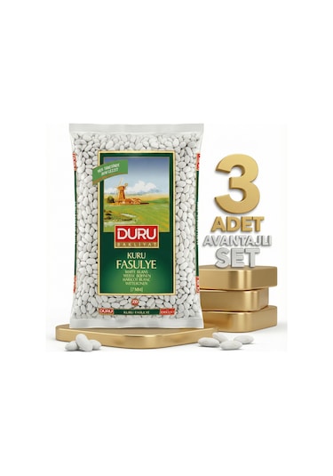 Duru Kuru Fasulye 7 Mm 3x1 Kg