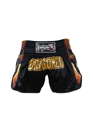 Dragondo Kb357 Los Muertos Kick Boks Şort Muaythai Şortu Siyah
