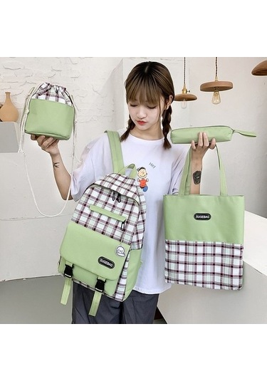 High Quality Shoe Bag Letaotao Ortaokul Öğrencileri Ve Ortaokul Öğrencileri Renk Uyumu 2020 Yeni Büyük Kapasiteli Kadın Okul Çantaları Japonya Ve Güney Kore Dört Parçalı Çok Katmanlı Sırt Çantası Yurt D 8oply1 Koyu Mor