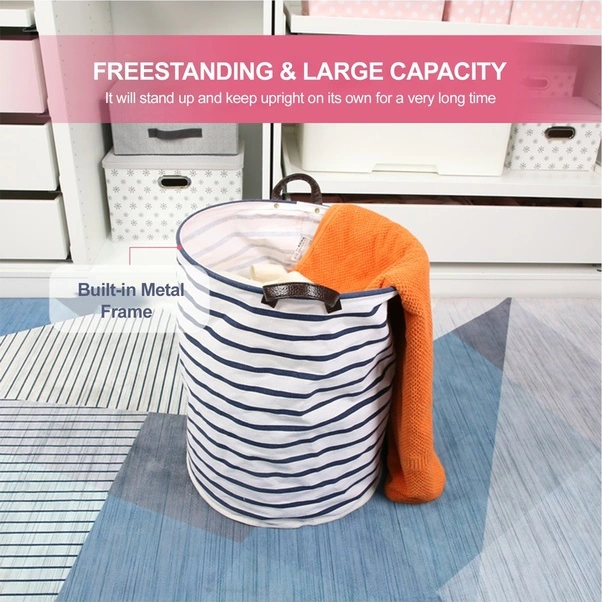 Fortunelane Hızlı Katlanır 38x48cm Çamaşır Sepeti, Dekoratif Çok Renkli Çok Renkli