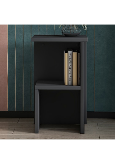 Roisin Modern Çok Amaçlı Komodin & Yan Sehpa Antrasit
