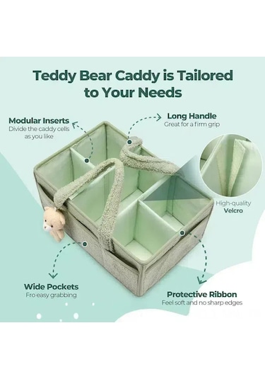 Moveevo Büyük Kapasiteli Bebek Bezi Depolama Çantası - Seyahat Ve Ev Kullanıma Uygun, Modern Tasarım, Pembe Diğer