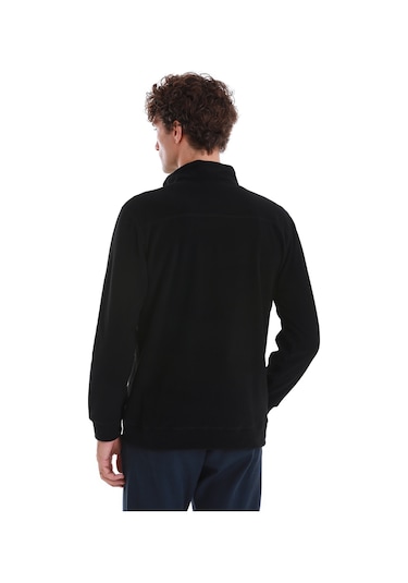 Hatemoğlu Regular Fit Tam Fermuarlı Polar Sweatshirt Siyah 3522ETC0B015 - 002 Siyah