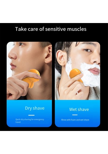 Xiaaokeji Astronot Elektrikli Tıraş Makinesi Rgb Işıklı Taşınabilir Usb Tıraş Makinesi Erkek C