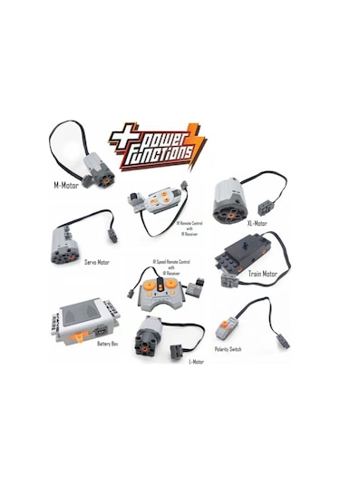 Yunboo Lego Uyumlu Moc Teknoloji Pf Parçaları: Motor Ve Batarya Kutusu Arası Bağlantıyı Uzatan 2p Terminal Uçlu Uzantı Kablosu