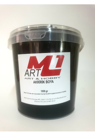 M1 Art Akrilik Boya 1.Kg --10 Renk Seçeneği