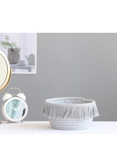 Pazly X Suntek Sepetleri Saklama Pamuklu Magideal Halat Gri Çok Cm Amaçlı 16 10 - Fs Gri