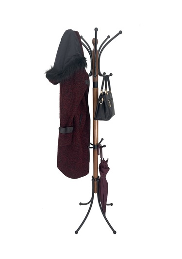 Tolunay Portmanto Ayaklı Askılık - Boyalı Yonca Model