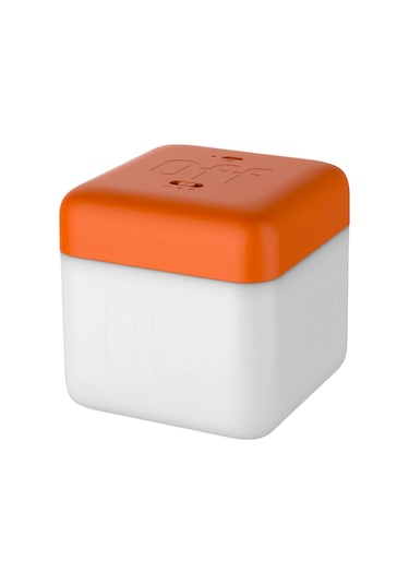 Ranyeek Turuncu Usb Şarjlı Küp Formlu Gece Lambası - 2 Aydınlatma Seviyesi Ve 5-60 Dakika Zamanlayıcı Fonksiyonu İle Yatak Odası, Çocuk Odası İçin Turuncu