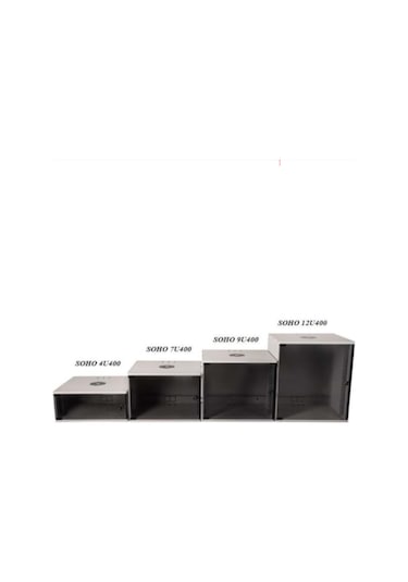 LEGEND 4U DUVAR TİPİ SOHO RACK KABİNET W=530MM D=400MM SİYAH