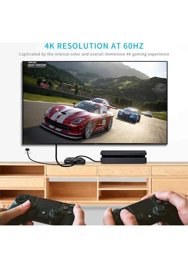 Gplus 4K321M 3 Port Hdmı 2.0 4K 60Hz Hdr 10 Hdcp 2.2 Metal Switch