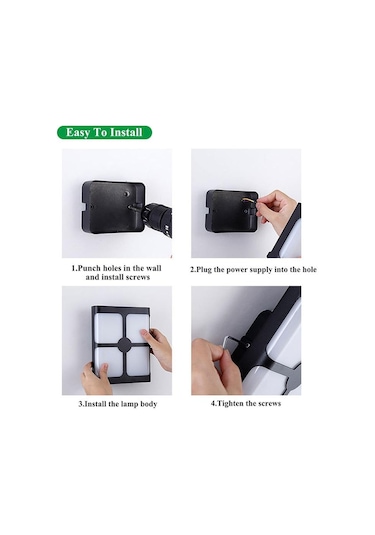 Led Su Geçirmez/su Geçirmez Değil Duvar Lambaları 6w 12w Duvar Işıkları Ev Bahçe Otu Odası Ac85-265v Dış Aydınlatma Aplik 56518788 Siyah