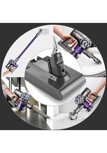 Bloomnest V7 Serisi Pil İçin 21.6v Süpürge Aksesuarları, 2200mah Kapasiteli Pil Yedek Gücü