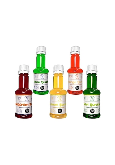 Oze Mini Şurup Seti Böğürtlen + Kivi + Limon + Nane + Mango 5 x 50 ML
