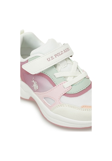 U.s. Polo Assn. Lesser 5fx Beyaz Kız Çocuk Spor Ayakkabı 000000000101948829 Beyaz-Pembe