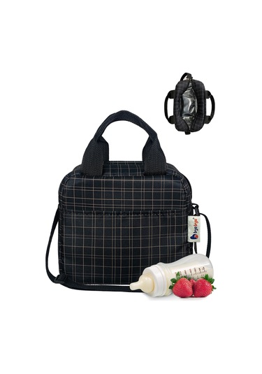 Stylo Bye Bye Lunch Omuz Askılı Beslenme Çantası Ve Termos Yemek Taşıma Çantası Siyah Siyah