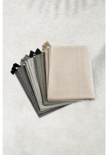 Selendi Runner Bej Masa Örtüsü