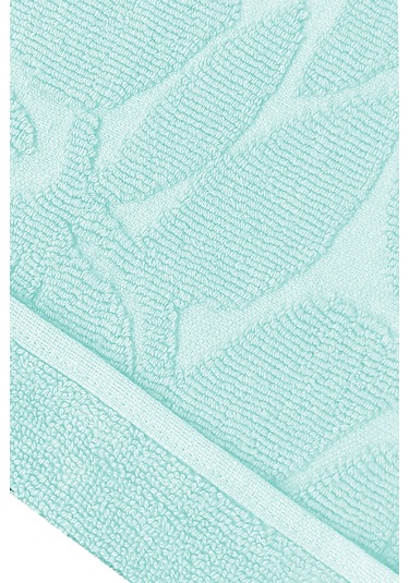 Mira Home Büyük Banyo Ayak Havlusu % 100 Pamuk Desenli 50x100 Cm Soft Yeşil