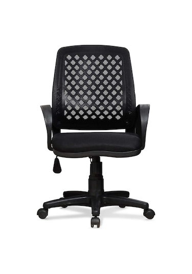 Ev Ve Ofis Çalışma Sandalyesi Bilgisayar Ve Sekreter Koltuğu Petek Model Siyah