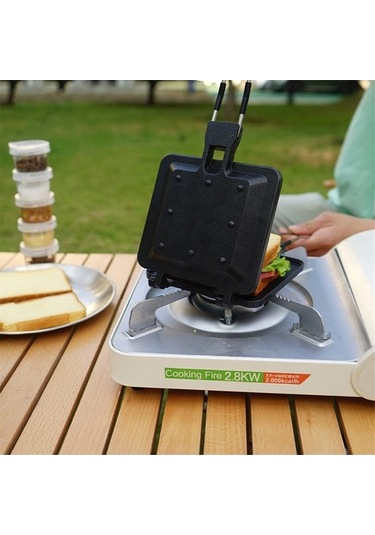 Ulzyvf Waffle Tepsili Sandviç Pişirici, Kahvaltı Ve Diğer Alüminyum Alaşımlı Lr Diğer