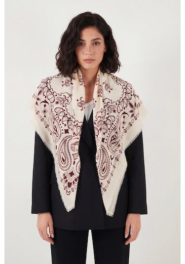 Lela Bayan Şal 6941400 Bordo