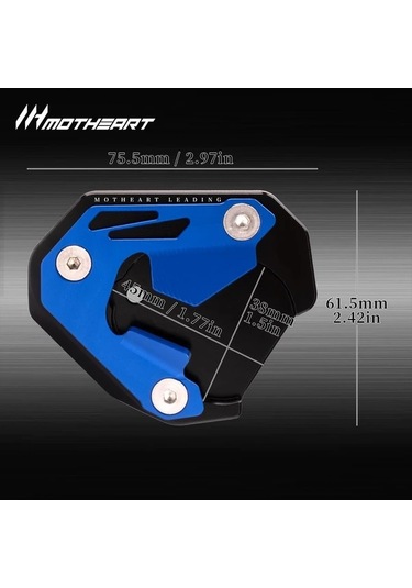 Hightower Bmw S1000xr 20-24 Moto Ayaklık Pabucu Anti-kayar 6061 Alüminyum Mavi Aksesuar