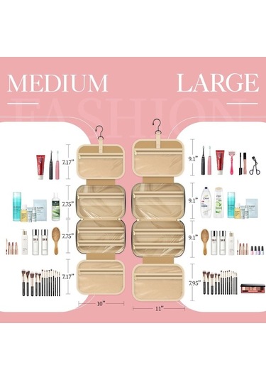 Novahub Gezginler İçin Seyahat Tuvalet Çantası + Siyah Kanca Siyah