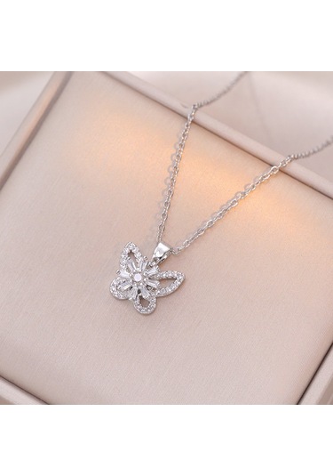 Bayan Kolye: Moda Estetiği Titanyum Çelik Kolye No.269 Çok REnkli