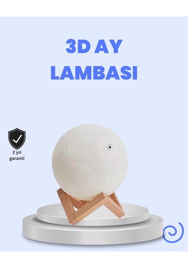 Mey Najmaddin Rgb Modlu 16 Renkli Ay Gece Lambası 3d Baskı Najmaddin