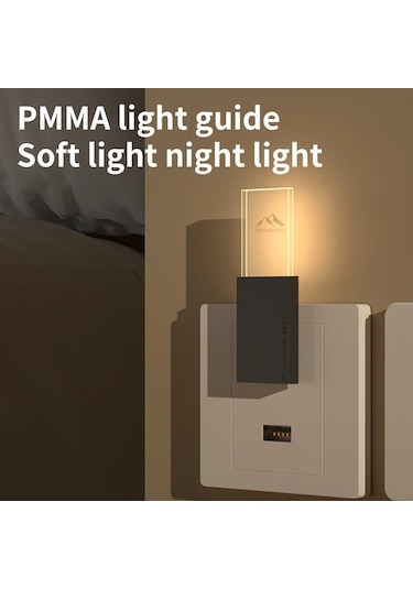 Akıllı Duvar Lambası Gece Işıkları Mini Ev Böcek Kovucu Fare Kovucu Beyaz